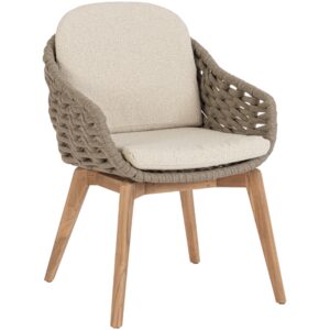 Bizzotto Béžovo-hnědá zahradní židle Tamires