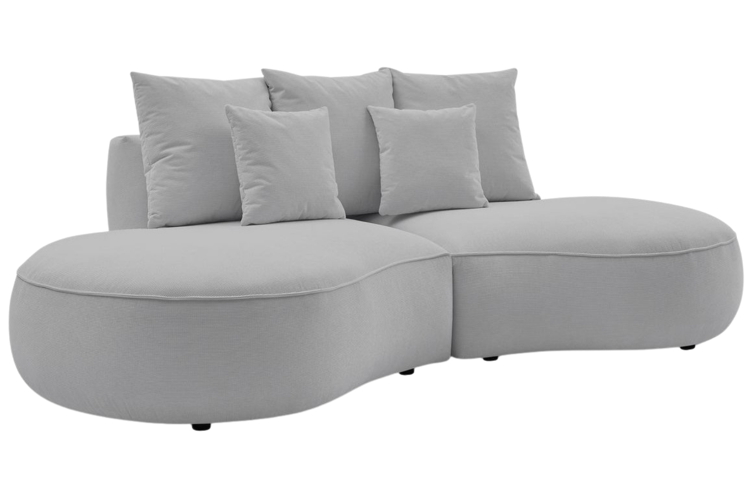 Bobochic Paris Světle šedá trojmístná pohovka Saint-Germain 260 cm