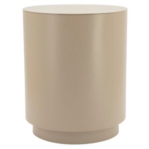 By-Boo Béžovošedý kovový odkládací stolek Mesita 37 cm