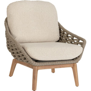 Bizzotto Béžovo - hnědé zahradní křeslo Tamires