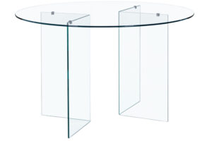 Bizzotto Skleněný jídelní stůl Iride Ø130 cm
