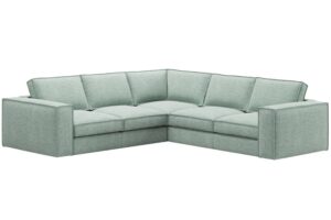 Micadoni Zelená rohová pohovka Pola 284 cm