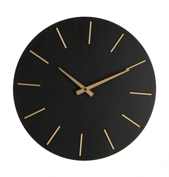 BIZZOTTO Nástěnné hodiny TIMELINE černé 40 cm