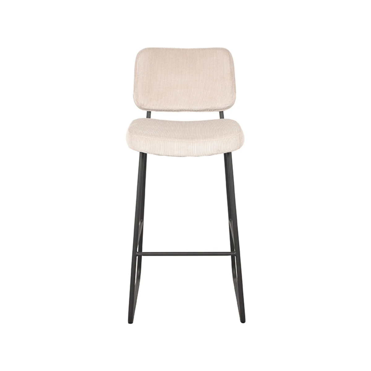 LABEL51 Barová židle NOAH bílý manšester 105cm