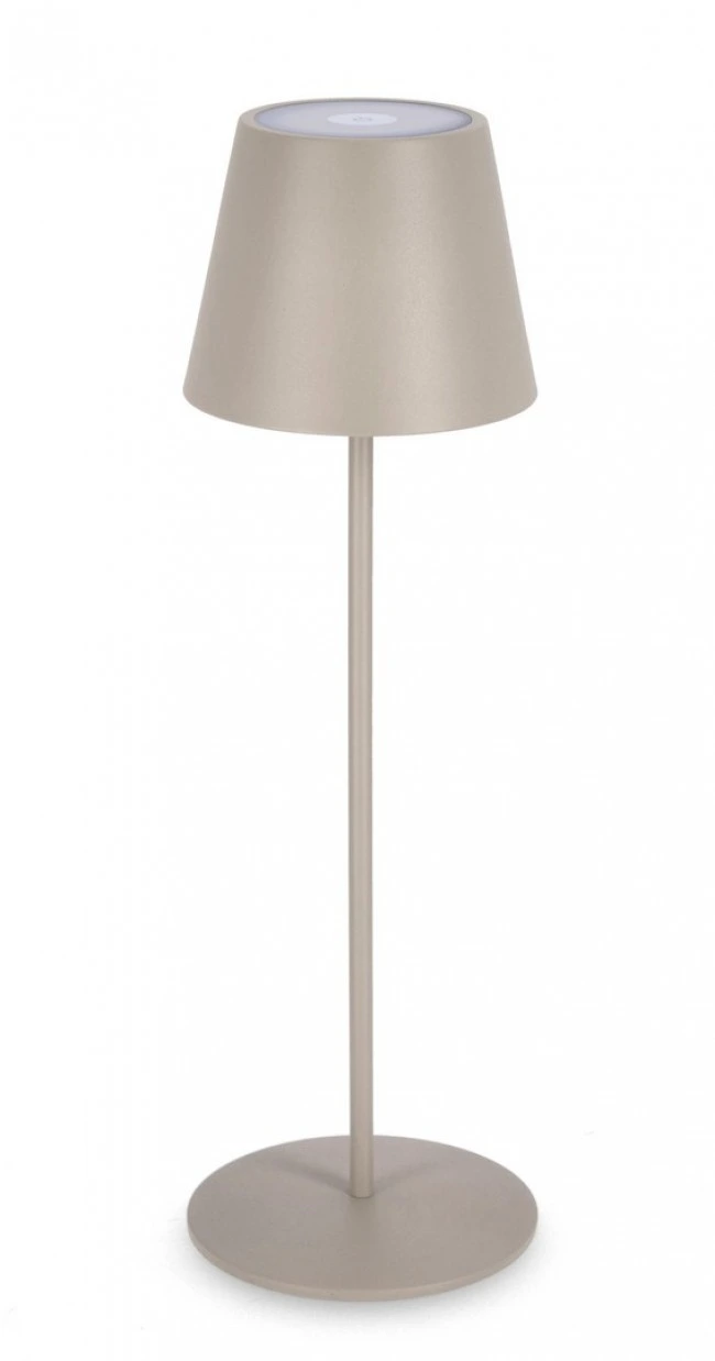 BIZZOTTO Zahradní stojací LED lampa ETNA 38 cm taupe