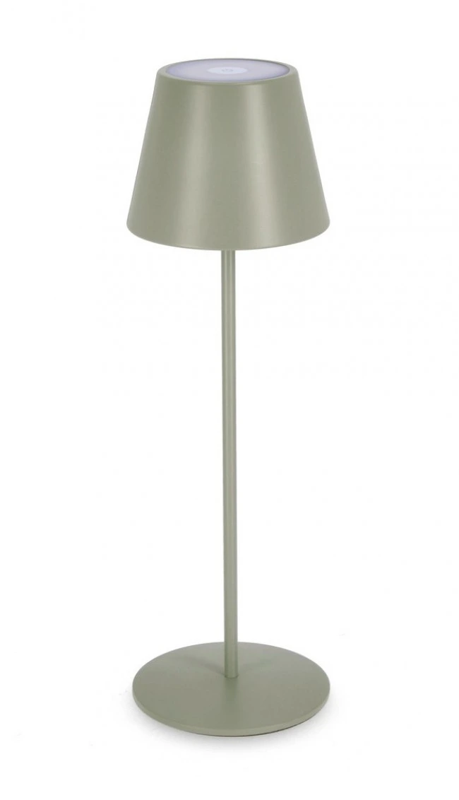 BIZZOTTO Zahradní stojací LED lampa ETNA 38 cm šedozelená