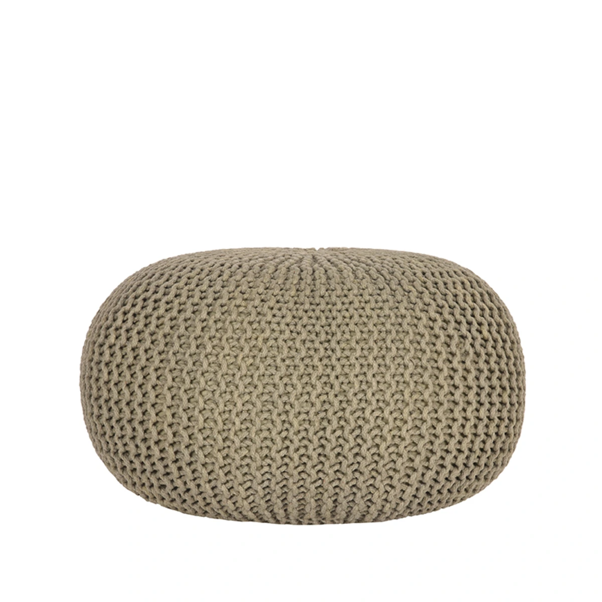 LABEL51 pletený puf GEBREID olivová L Color: Olive green