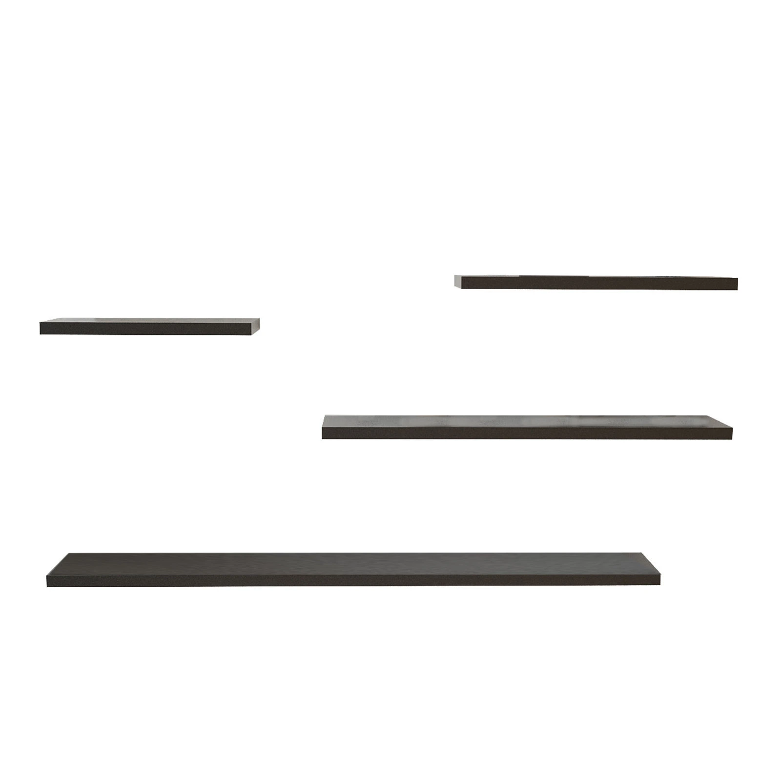 KALUNE DESING Set 4 poliček WALL černý