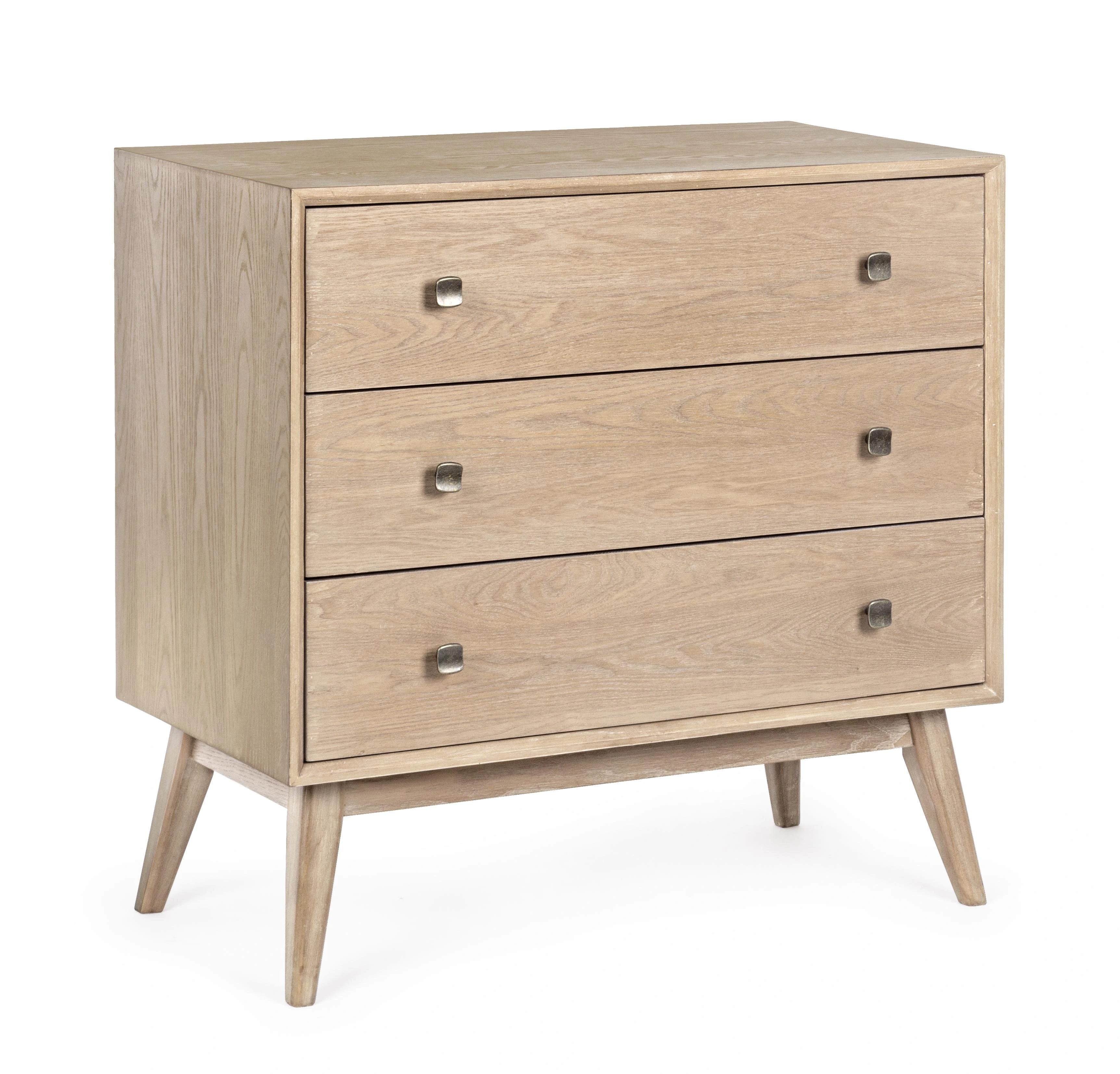 BIZZOTTO Dřevěná komoda ALANNIS světlá 80x80 cm