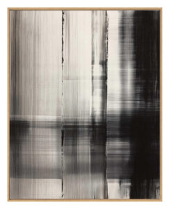 BIZZOTTO Obraz v rámu 100x80 cm černo-šedý