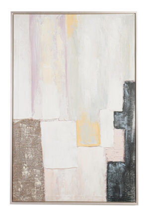 BIZZOTTO Obraz v rámu 120 x 80 cm šedo-béžový