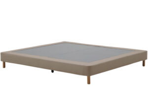 Kave Home Hnědá čalouněná dvoulůžková postel  Ofelia 160 x 200 cm
