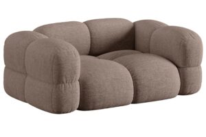 Cosmopolitan Design Světle hnědá dvoumístná pohovka Loretto 180 cm