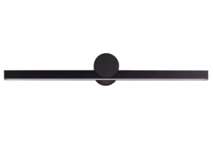 Nova Luce Černé kovové nástěnné LED světlo Breggo 61 cm